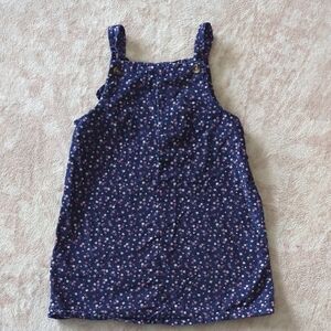 Okie Dokie Navy Floral Kids Dress